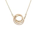 Karen Millen Crystal Ribbon Pendant Necklace for Women (Gold/Black Diamond Crystal)