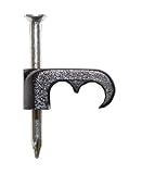 100 Twin Shotgun Cable Clips for WF65/CT63 in Black by Aerials, Satellites and Cables