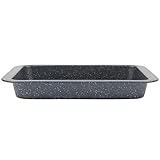 Salter Megastone Roasting Tray –36cm Non-Stick Rectangular Roasting Pan, Durable Carbon Steel, Vegetable & Meat Roasting Tray, Oven Safe Up to 220°C, High-Edge Oven Tray, PFOA-Free, Easy Clean