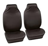 XtremeAuto© Soft Top, Convertible PRESTIGE CABRIOLET Car, Black Waterproof Front Seat Covers X 2 For: MERCEDES-BENZ E-Class Cabrio, SL550, SL65, SLK. AUDI A4 convertible. FORD Mustang. SAAB 900, 9-3.
