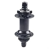 Single Speed Rear Hub Dirt Jump Bike 10 x 135 mm 32 Hole Black Orange Aluminium Alloy Robust Bolt Disc Attachment Fully Sealed Cartridge Bearing for Dirt Jump Frame (Black)