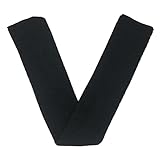 51buyoutgo Girth Sleeve for Horses, Sheepskin Dressage Girth Horse Fleece Girth Sleeve Cover, Protect Horse Belly and Absorb Sweat, 37.8*5.31 inches Black
