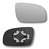 Less4spares Replacement Wing Mirror Glass Right Compatible with VW Lupo 2000-2005 CLIP-ON Driver Off side Heated Convex