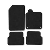 Renault Laguna (2007-2015) [Saloon; Estate] Car Mats Accessories Tailored Fit Carpet Floor Mats Non Slip Black Trim Full Coverage Compatible Accessory Front Rear Set Anti Slip Granulated Backing Clips