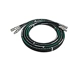 DYNATEC Hydraulic Breaker Twin 6m Hose Set & 2 Male 2 Female Flat Face Coupling 1/2" JCB HC/HHJ