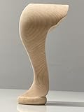 8" Queen Anne Legs SET OF 2 .Original Turned PadFoot style. Cabriolet Handfinished. Queen Anne Wooden Furniture Replacement Legs Set Of 2 For Sofa Cabinet Footstool Chair Bed Ottoman cabinet