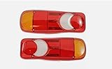 SET OF 2 TAIL LIGHT REPLACEMENT SPARE LENSES PEUGEOT BOXER TIPPER CHASSIS VAN
