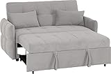 Seconique Chelsea Sofa Bed in Silver Grey Fabric