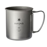Snow Peak Titanium Single Walled Mug (MG-142), Grey