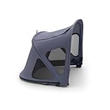 Bugaboo Breezy Sun Canopy, Extendable for Extra Coverage and Optimal Sun Protection, Water Repellent, Compatible with Fox/Cameleon 3/Lynx Pushchairs, Seaside Blue