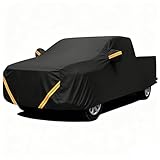 Waterproof Car Cover Compatible With Skoda Felicia FUN 1998-2001, Outdoor Wind Rain Proof Full Pickup Covers Breathable All-Season Protection(Black)