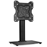 Futura Universal TV Stand, Swivel, Rotation & Height Adjustable Table TV Stand for 17–55 Inch TVs, Tempered Glass Base Pedestal TV Stands with Bracket, Max VESA 200x200mm, 20kg Load & Cable Management