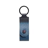 Dainese - Pin Leather Keyring, Leather Keychain, for Men and Women, Petrol Blue