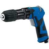 Draper 65138, Storm Force Composite 10mm Reversible Air Drill With Keyless Chuck, Blue