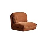 Lazy Couch/Lazy Sofa Lazy Sofa Simple Multifunctional Sofa Chair Living Room Bedroom Reclining Chair Sofa Bed Fabric Sofa Single Sofa Sofas for Living Room (Color : Bruin)