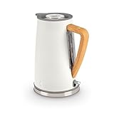 Swan SK14610WHTN Nordic Cordless Jug Kettle with Fast Boil Technology, Overheat Protection, Soft Touch Handle, 1.7L, 3KW, White