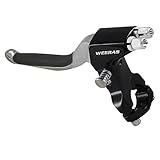 WEERAS Synchronous Brake Lever Black/Chrome for Double Bicycle Brake Cables with Cantilever & Caliper for DBI Bicycle Brake Cables