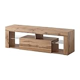 Selsey HUGO – Modern TV Unit/TV Cabinet (140cm, Lancaster Oak)