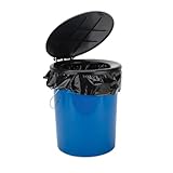 Camco Portable Toilet with Seat and Cover, 5 Gallons, Blue (41549)