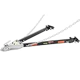 VEVOR Tow Bar, 5500 lbs Towing Capacity with Chains, Powder-Coating Alloy Steel Bumper-Mounted Universal Towing Bar, Coupler Fits 2-Inch Ball Hitch, 39.5-Inch Opening Width, for RV Car Trailer Truck