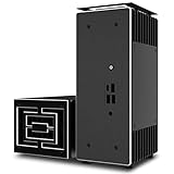 Turing ABX | Design for Gigabyte 4000U Series BRIX Mini-PC Up to AMD Ryzen™ 7 | Compact Pure Aluminium Fanless Case | Internal M.2 SSD heatsink | Vertical or horizontal Placement | A-NUC76-M1B