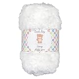 Zarela Baby Luxury Fluffy Yarn Wool 50g (01 White)