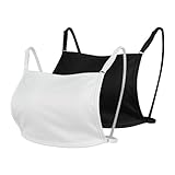 Elegtiskas 2-Piece Lace Camisole & Crop Top - Cleavage Cover Up for Low Neckline