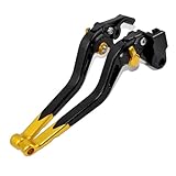 ESPEEDMTC for Triumph Rocket 3 / Roadster/Classic 2004-2016 Modified CNC Aluminum Alloy Long Size Brake Clutch Lever Accessories (Gold)