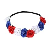 Wangduodu Union Jack Headband - UK Flags Patriotic Hair Accessories for Women - Fabric Patriotic Themed Hairband, Union Jack Events Decoration