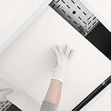 Suspended White Vinyl Ceiling Tiles – 595mm x 595mm (Fits 600mm x 600mm Grid) Easy-Clean & Wipeable | Pack of 10 Tiles | Covers 3.6m² per Box