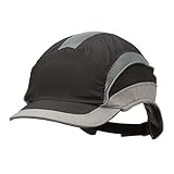 3M First Base 3 Bump Cap 2031219, Elite, Black/Grey, Reduced Peak, 55mm