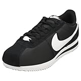 NIKE Women's Cortez Sneaker, Black White, 5 UK