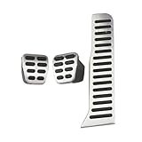 Car Pedal Cover Set For VW CC For Passat B6 B7 R36 For Line Stainless Steel Car Pedals Gas Brake Foot Rest Pedal Cover Car Pedal Covers(MT)