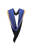 University Academic Graduation Hood (Bachelor) - Hood only (Royal Blue with Gold rim)