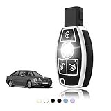 TOOMUME Car Key Cover TPU, Car Key Case Fit for Mercedes Benz A/B/C/E/G/R/S Class GLA GLC GLE GLK SLK CLA CLK CLS AMG W203 W204 W211 W212, Protective Key Fob Cover Key Fob Case - Smart Key