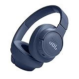 JBL Tune 720 BT Wireless Over-Ear Headphones with JBL Pure Bass Sound, Bluetooth 5.3, Hands-Free Calls, Audio Cable and 76-Hour Battery Life, Blue