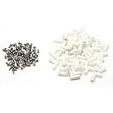 WANGCL 100Pcs 2cm L Type Arcade PCB Mounting Feet Stand Circuit Board Attachment with Screws Arcade Machine Accessories