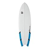 Fish Tail Surfboard - 6ft 3inch Razor Fish Tail Shortboard Surfboard, Blue