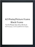 DECORO A2 Black Photo Frames,Picture Frame, (420 x 594) mm Poster Frames, Black Photo Frame, A2(42x59.4) cm Photo Frames, Picture Frame