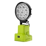 Cordless LED Work Light for Ryobi 18V ONE+ Lithium Battery LED Work Light for Ryobi P108 P109 P102 P103 P104 P105 (Battery Not Included) with 2 Modes Setting