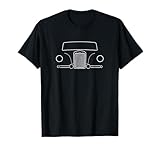 Riley Pathfinder British classic car white outline graphic T-Shirt