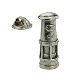 Welsh Davy Lamp Mining Miner Pewter Lapel Pin Badge XWTP069