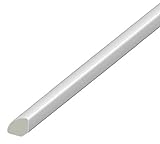 Eurocell uPVC Plastic Quadrant Trim - 13mm x 2m Length x 5 Pack - White Gloss Finish
