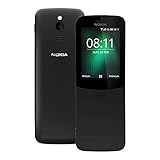 Nokia 8110 Mobile Phone Dual SIM Arabic Spanish Keyboard 2.45 Inch Display 4GB Memory 2MP Camera Black