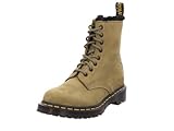 Dr. Martens 1460 Serena Women's Leather Ankle Boots (Olive Green, UK 4)