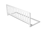 Safetots Wooden Bed Guard, White, 38cm High x 110cm Wide, Toddler Bedrail for Safety, Secure Child Bed Rail, Pre-Assembled, Easy Installation
