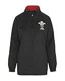 WRU Womens Official Licensed Wales Rugby Ladies Medium Rain Jacket 36" -38" Bust Black