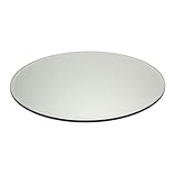 Floralcraft 20cm Round Mirror Plate with Bevelled Edge for Wedding Table Centerpiece (Pack of 1)