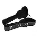 gear4music Guitar Hard Case for Acoustic Guitars - Lockable with Plush Lining