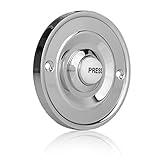 Byron Wired Bell Press Flush Mounted - Chrome
